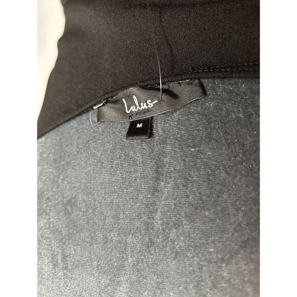 NWT Lulus Black Sleeveless Wrap Dress Black Medium Womens Elegant Evening Dress - Picture 5 of 13